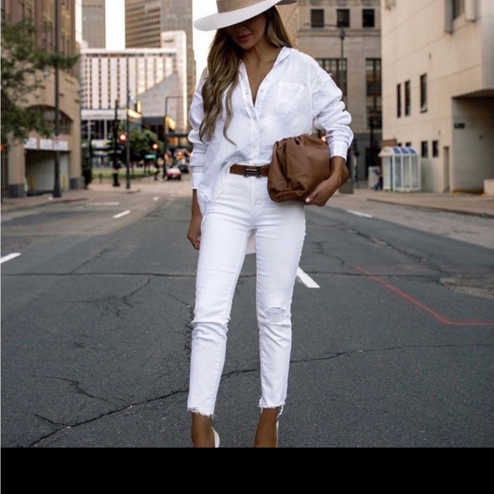 NWT Womens Rag & Bone White Denim Skinny Jeans sz 25 - Picture 6 of 12